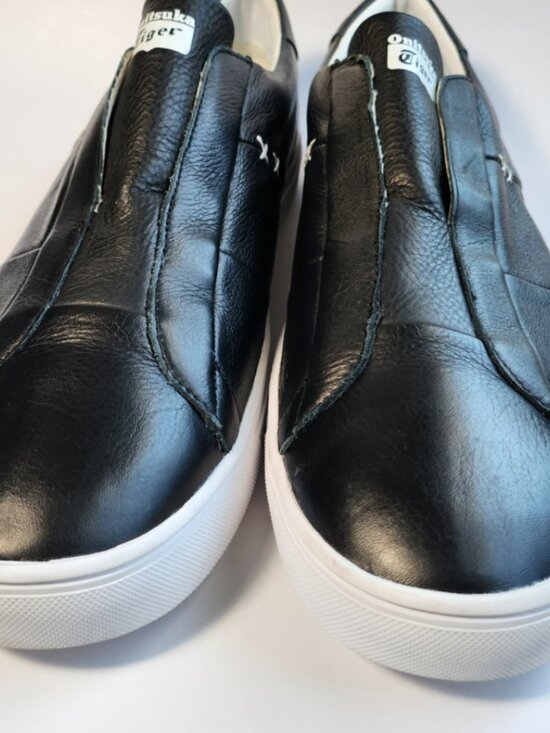 Onitsuka Tiger Appian Mens Black Leather Slip On Sneaker TH742L Size 14 No Box main image 11